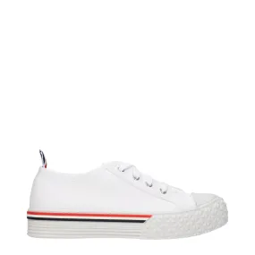 Thom Browne Sneakers Donna Tessuto Bianco