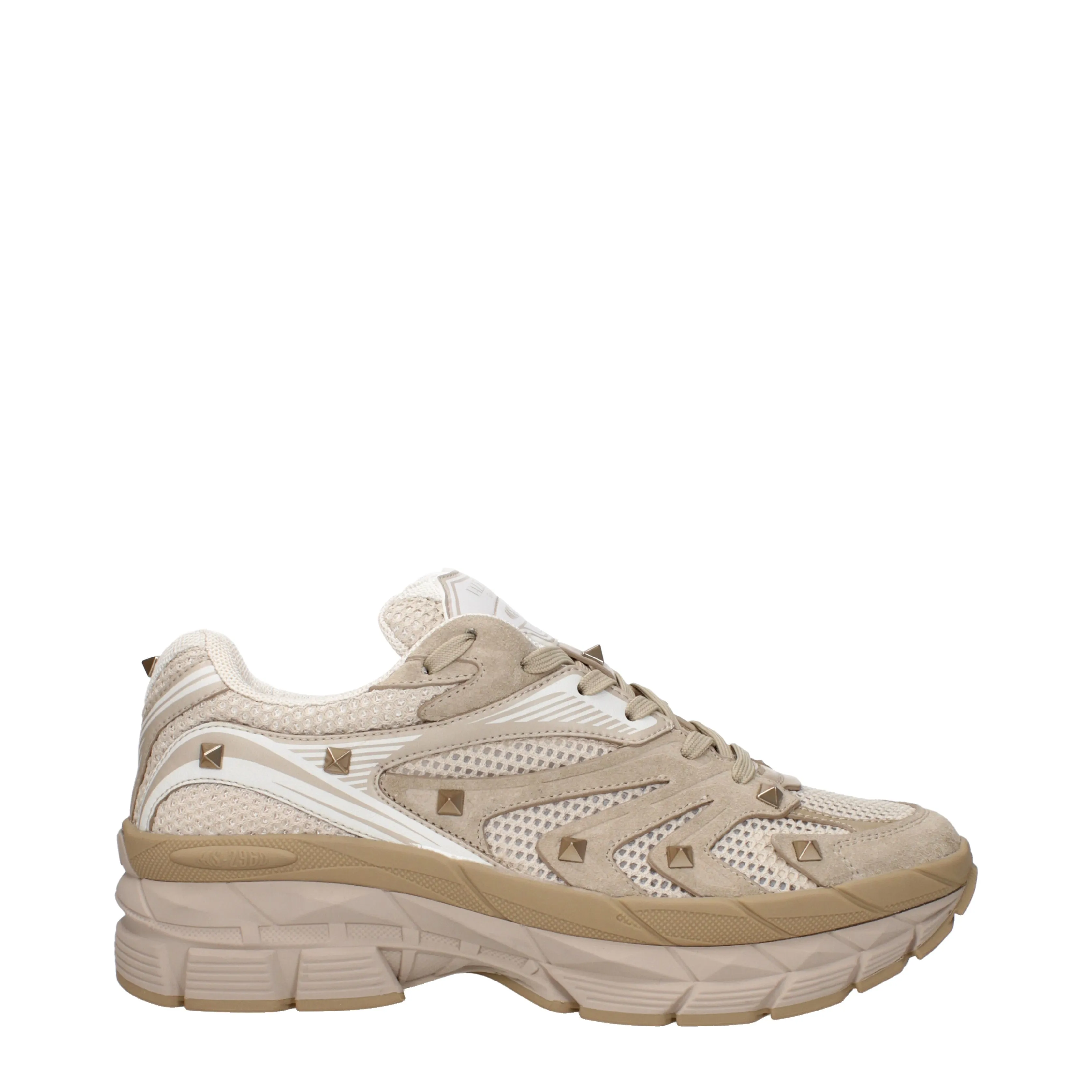 Valentino Garavani Sneakers Ms 2960 Uomo Tessuto Beige/Mousse