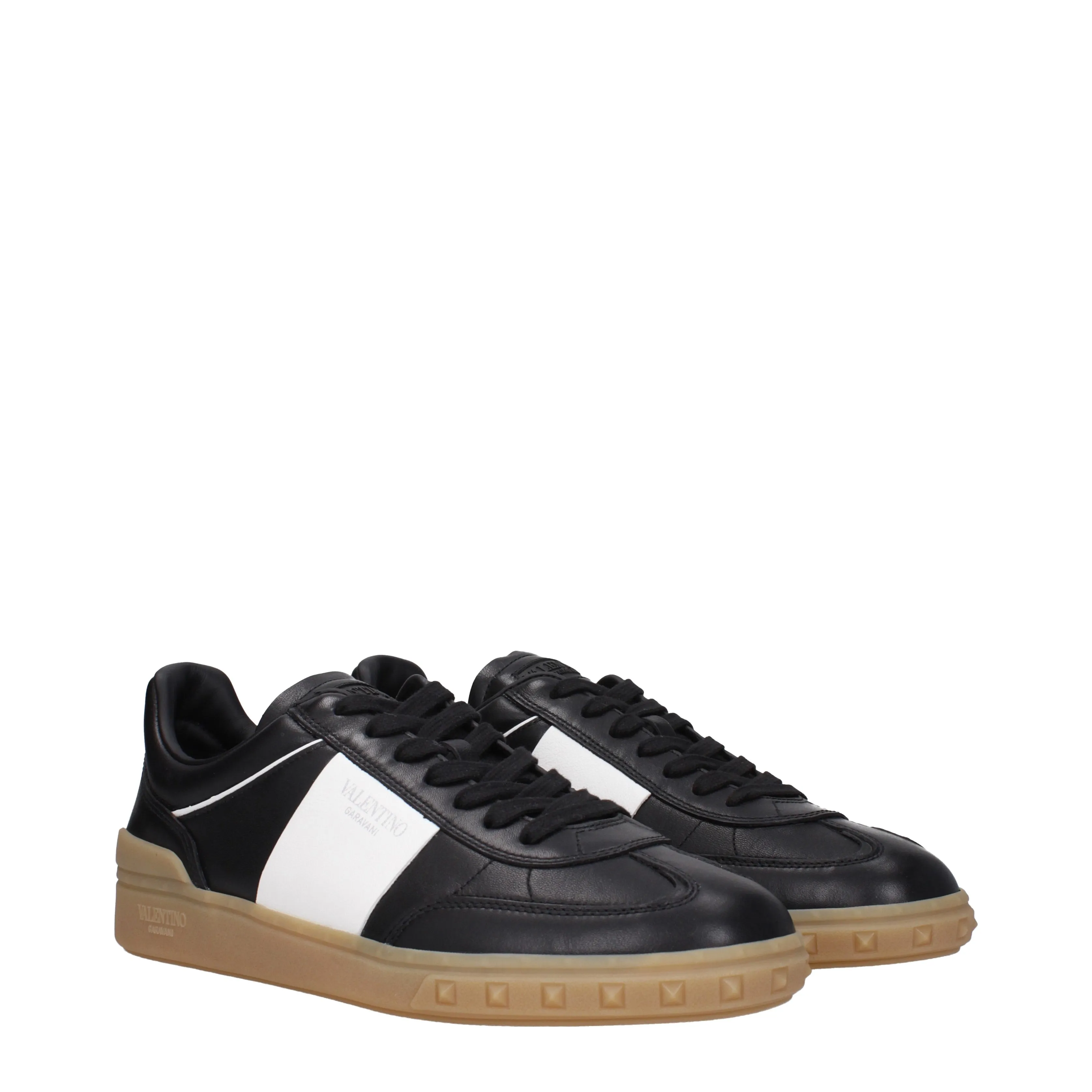 Valentino Garavani Sneakers Uomo Pelle Nero/Bianco Sporco