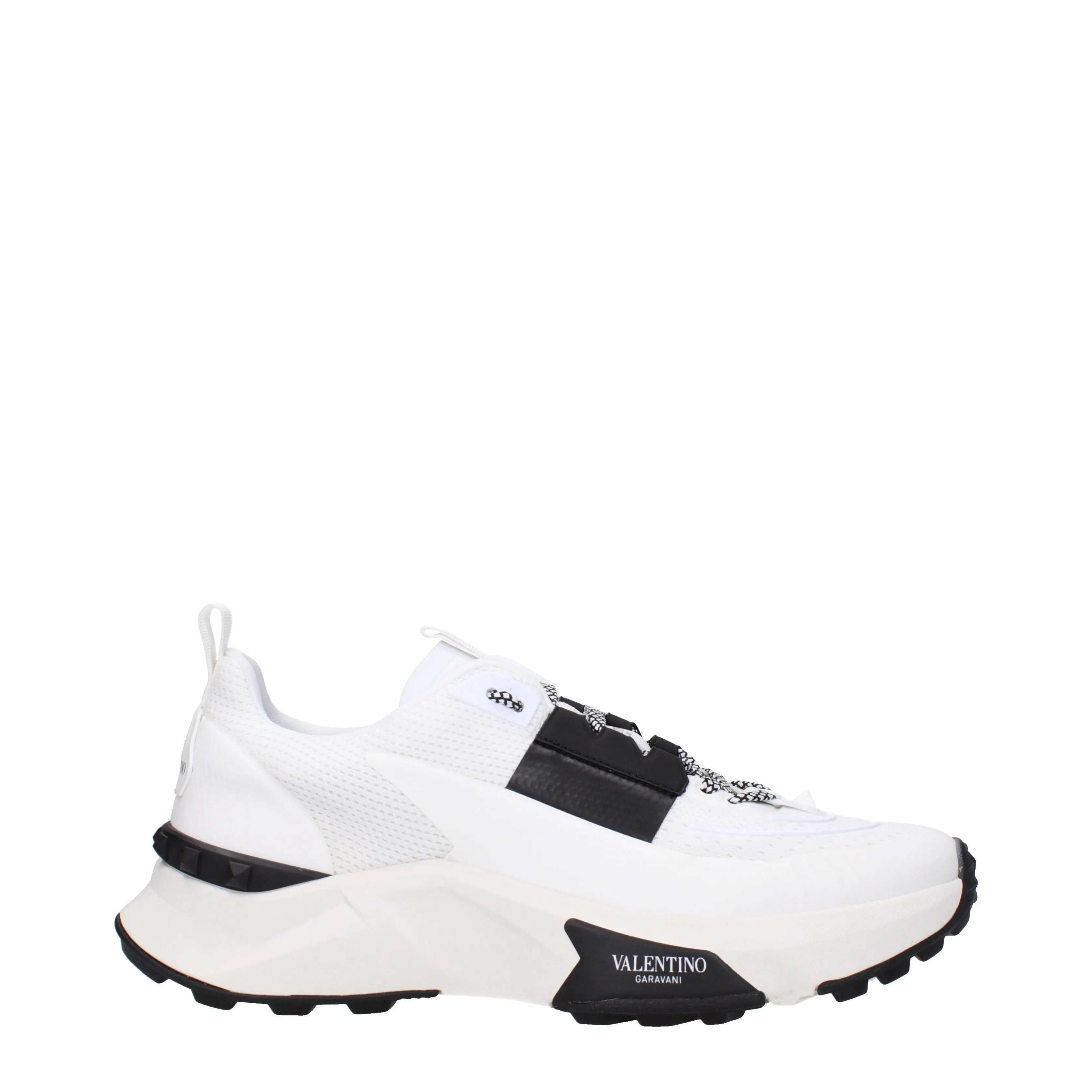 Valentino Garavani Sneakers Uomo Tessuto Bianco/Nero