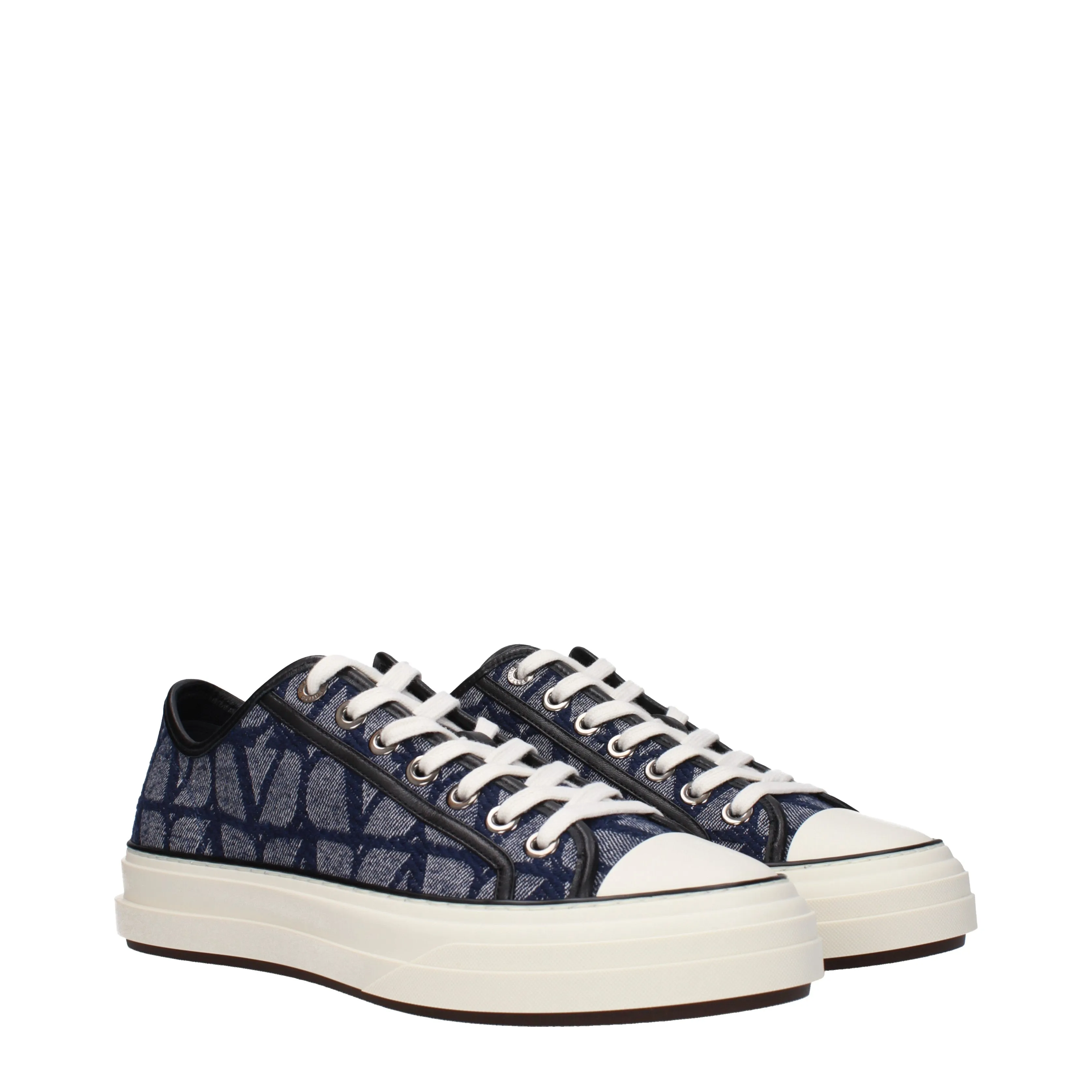 Valentino Garavani Sneakers Uomo Tessuto Blu/Denim