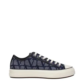 Valentino Garavani Sneakers Uomo Tessuto Blu/Denim