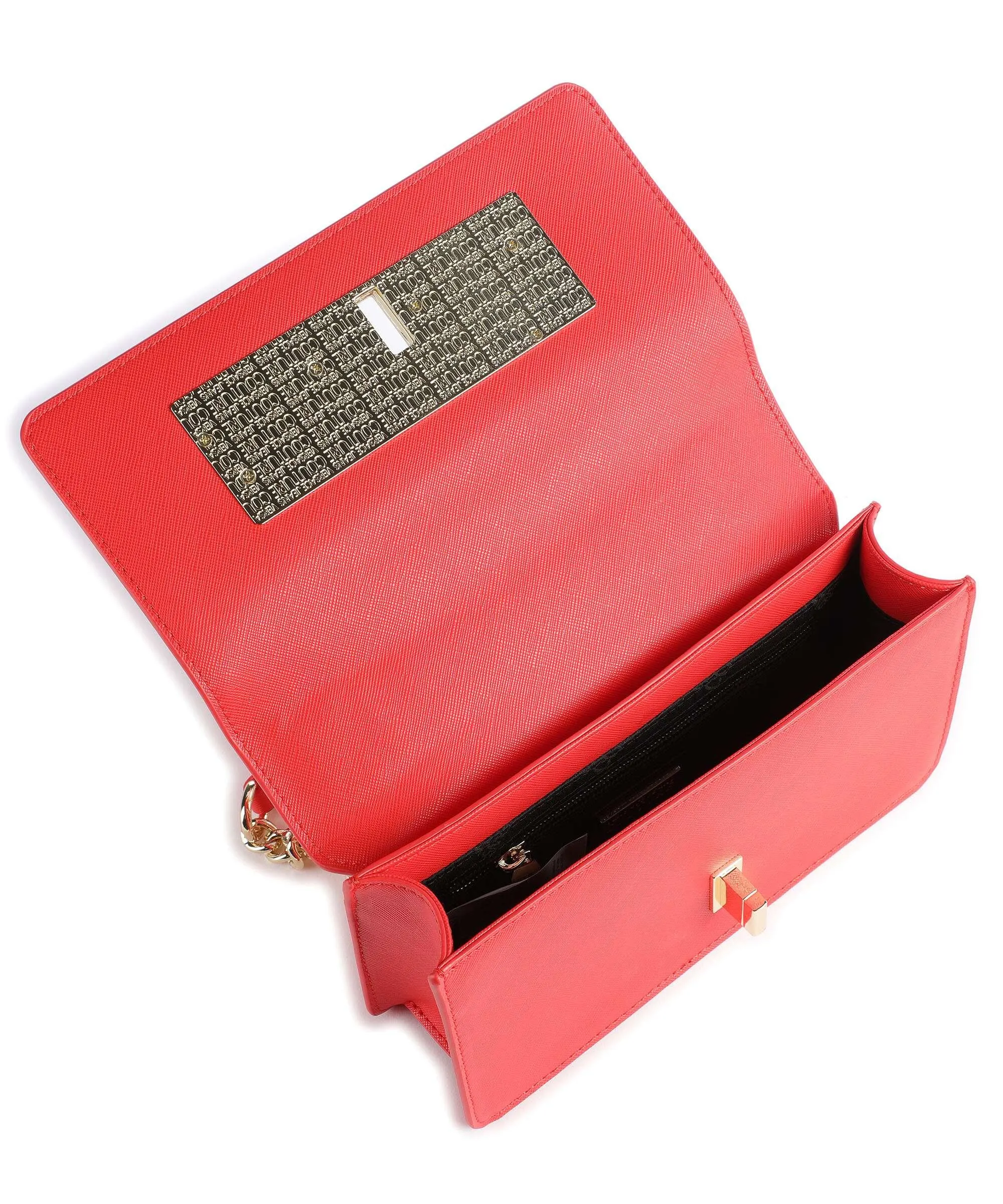  Versace Jeans Couture Logo Lock Borsa a spalla pelle sintetica rosso  