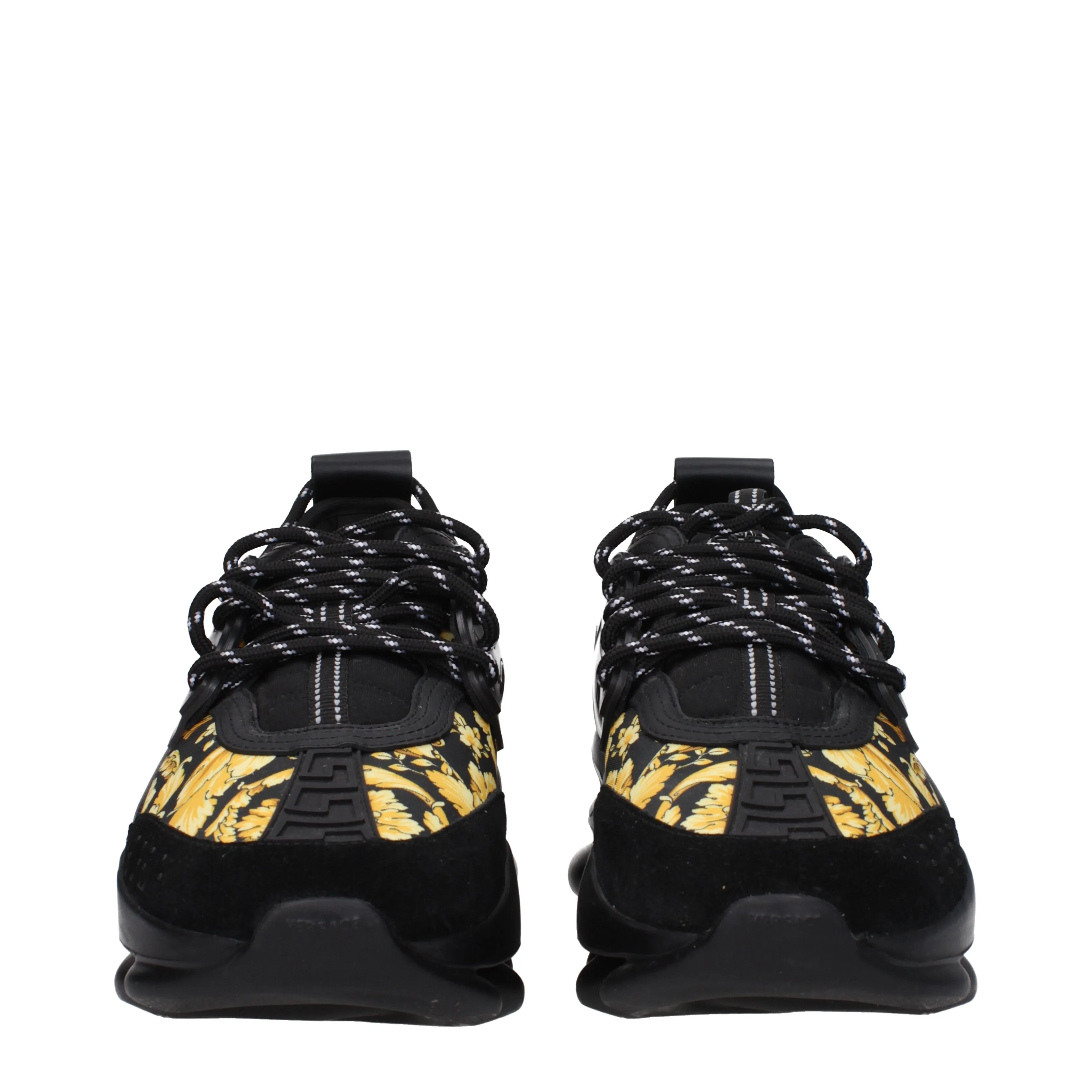 Versace Sneakers Chain reaction Uomo Tessuto Nero