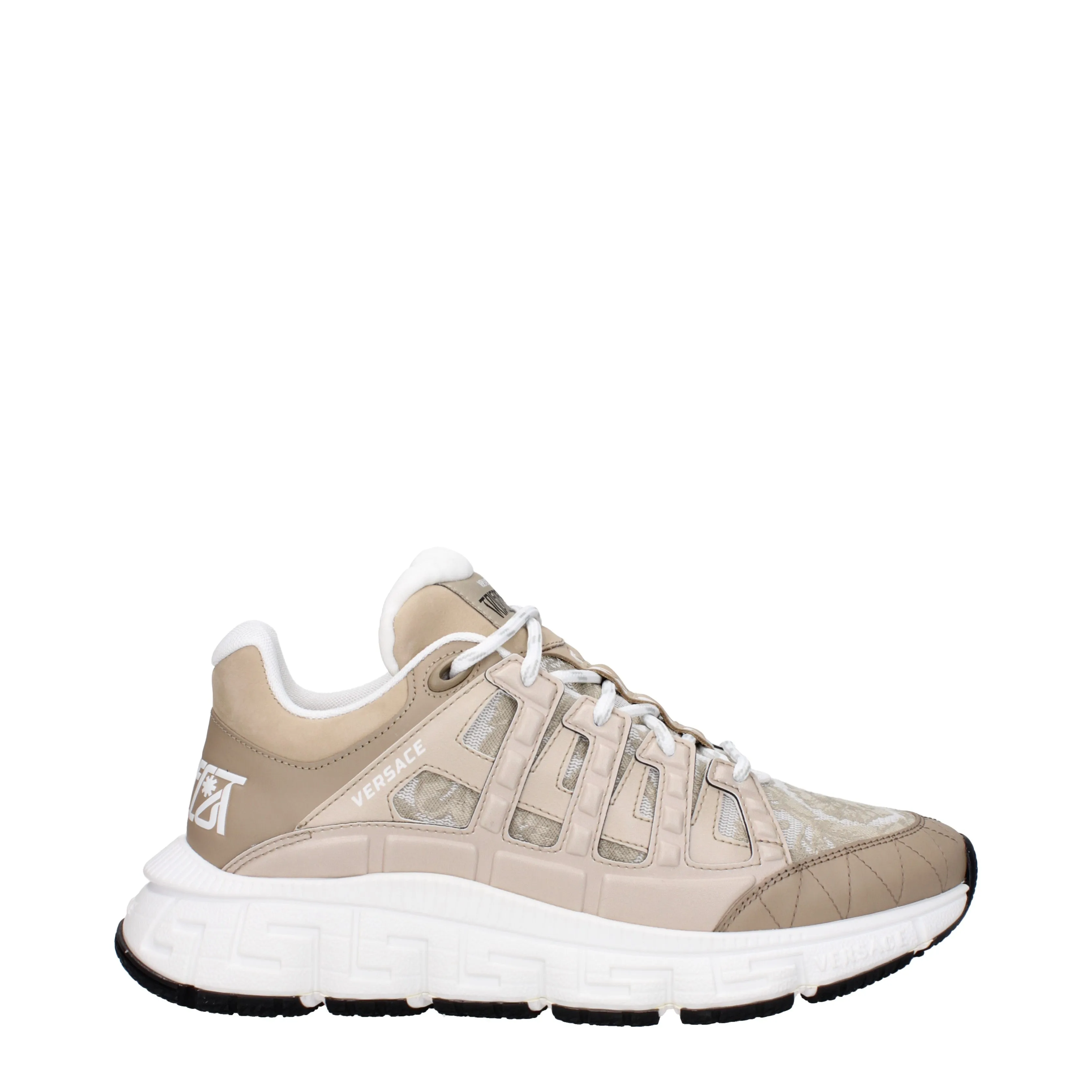 Versace Sneakers Trigreca Uomo Tessuto Beige