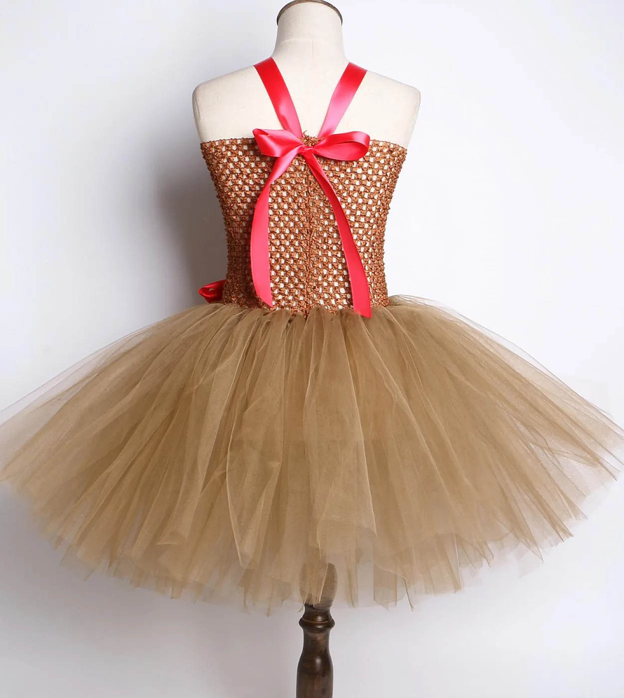 Vestito da tutu di cervo per bambina per bambini Costume di Natale di Halloween Bambini Vestito di tulle Abiti da principessa di