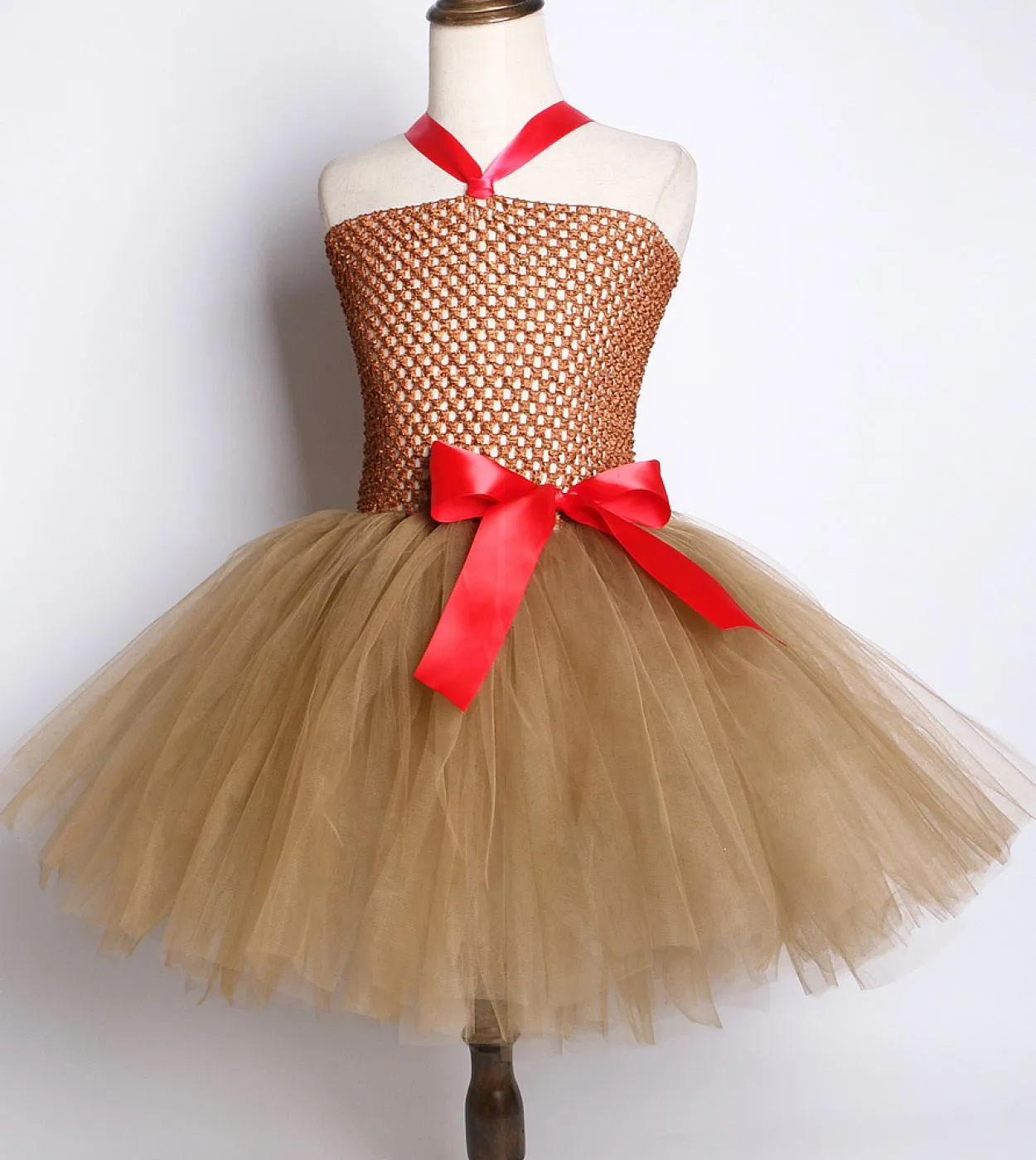 Vestito da tutu di cervo per bambina per bambini Costume di Natale di Halloween Bambini Vestito di tulle Abiti da principessa di