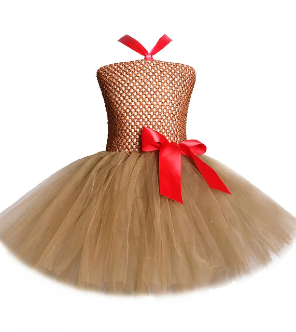 Vestito da tutu di cervo per bambina per bambini Costume di Natale di Halloween Bambini Vestito di tulle Abiti da principessa di