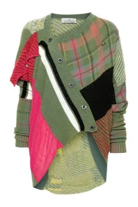 VIVIENNE WESTWOOD Abbigliamento,Maglieria Cardigan Highlander in misto lana multicolore 