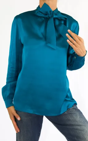 WuSide – blusa fiocco – petrolio